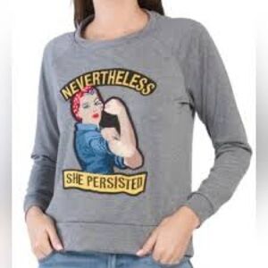 VGUC Women’s Rosie the Riveter Feminism Sweatshirt Graphic Design XL X-Large
